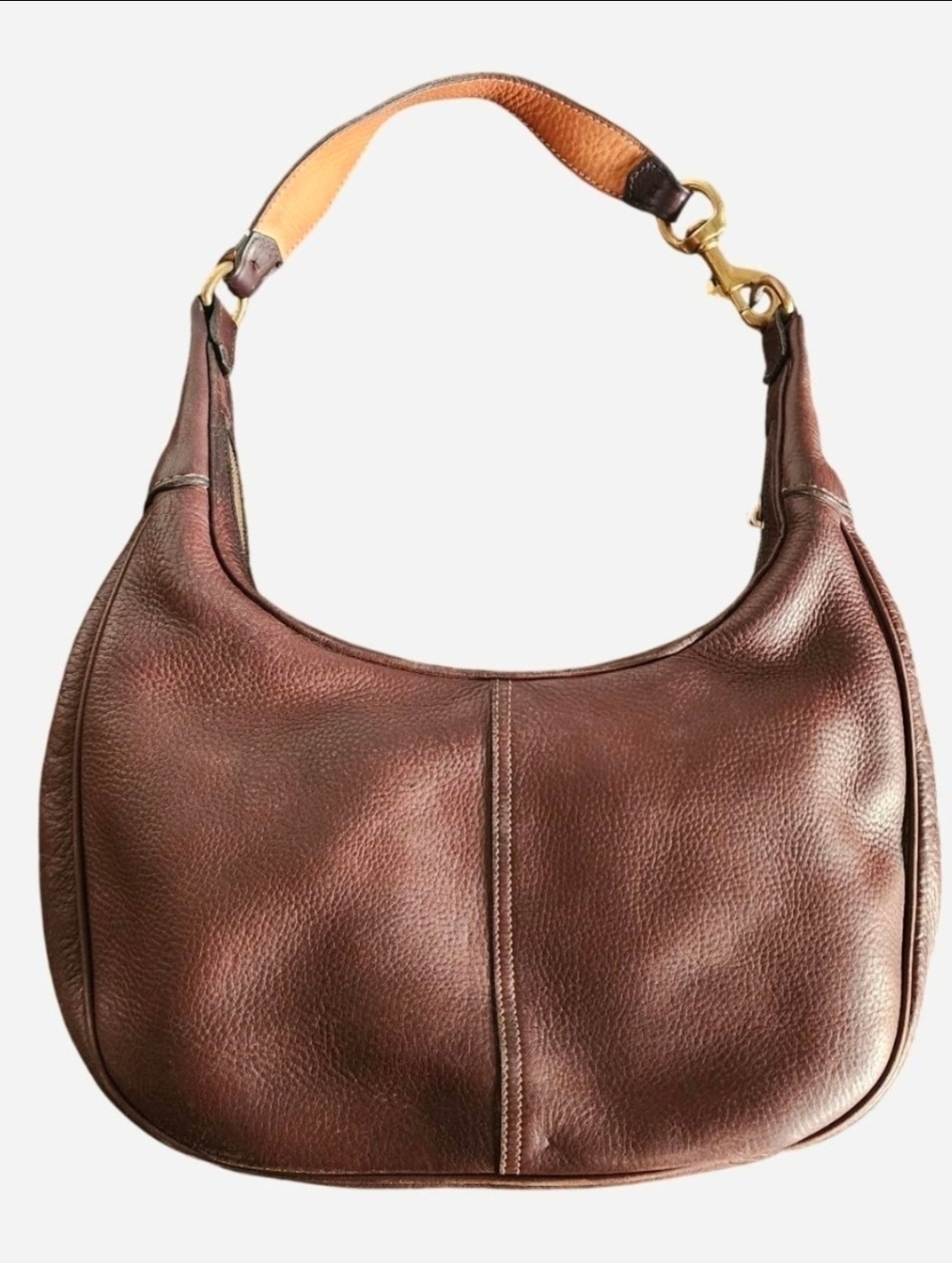 Vintahe Coach Zoe Hobo Legacy 9603 Brown Cowhide Leather Shoulder Bag